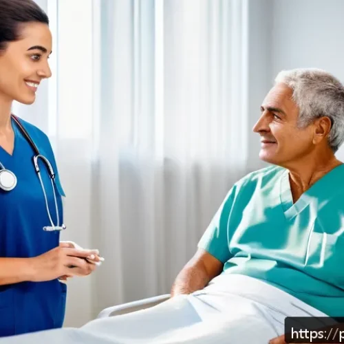 Home 31 의료 실습 중 겪은 사건과 교훈 - A compassionate healthcare professional attentively listening to a middle-aged Brazilian patient in ...